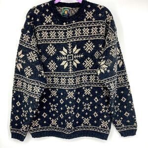 Vintage Lake Harmony USA Men’s Snowflake Sweater Size L